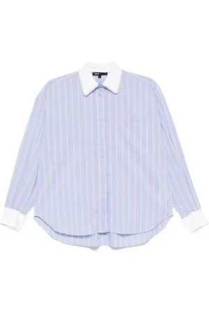Maje Camisa con rayas estampadas