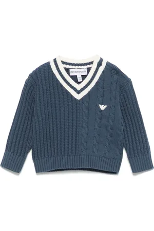 Emporio Armani Suéter con parche del logo