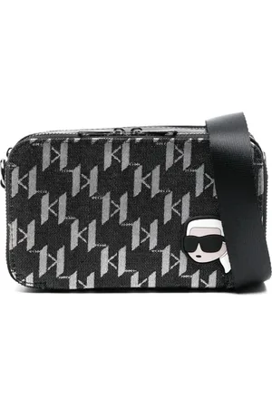 Karl Lagerfeld Mochila tipo mensajero con logo