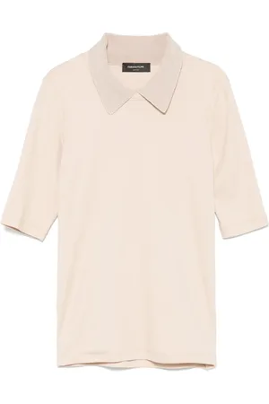 Fabiana Filippi Playera tipo polo tejida de canalé