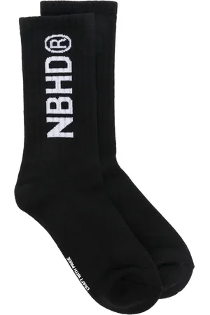 NEIGHBORHOOD Calcetines con logo en intarsia