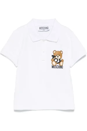 Moschino Playera tipo polo con motivo de osito