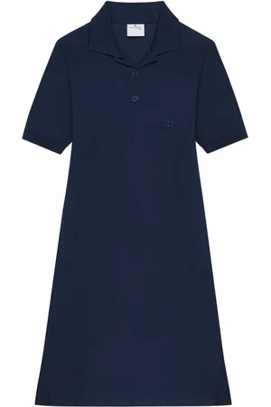 Courrèges Vestido midi con cuello de playera tipo polo