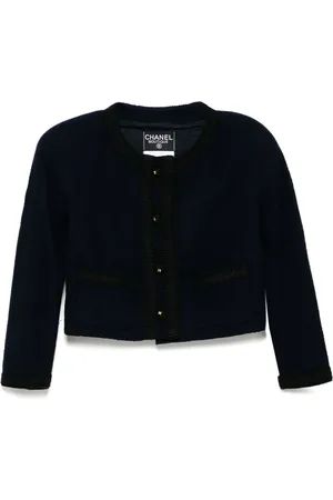 CHANEL 1990-2000s collarless jacket