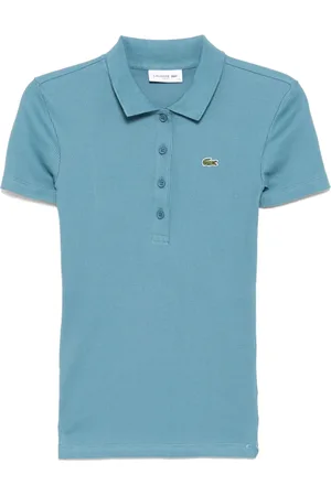 Lacoste Playera tipo polo tejida de canalé