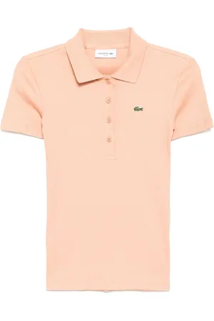 Lacoste Playera tipo polo tejida de canalé