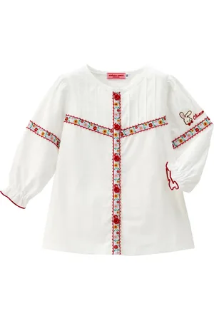 Miki House Camisa con bordado