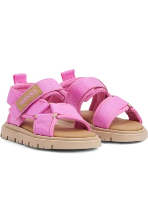 VERSACE Sandalias con parche del logo