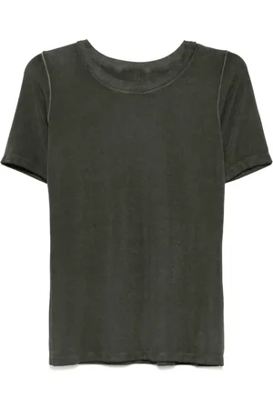 UMA WANG Playera con cuello redondo