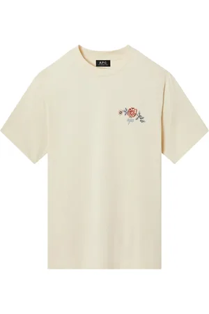 A.P.C. Playera con logo estampado