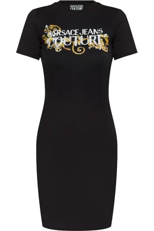 VERSACE Vestido corto Crystal Outline Barocco