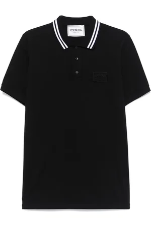Iceberg Playera tipo polo con parche del logo