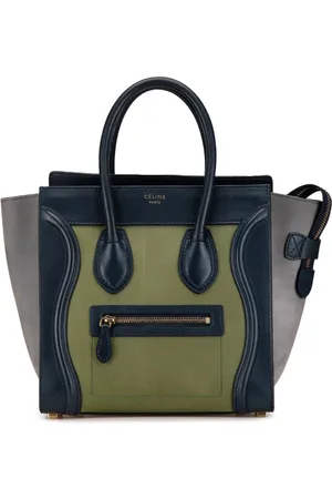Céline Bolsa de mano Micro Tricolor Nubuck and Calfskin Luggage Tote 2012