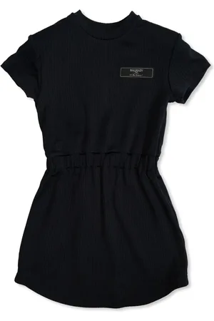 Balmain Vestido con parche del logo