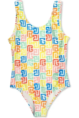 Balmain Greca-print swimsuit