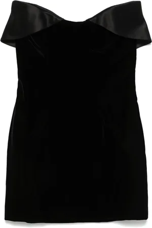 MUGLER Vestido corto con cuello alto