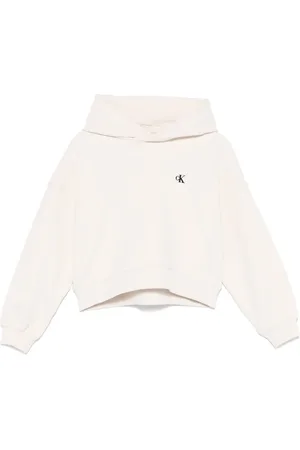 Calvin Klein Hoodie con logo afelpado