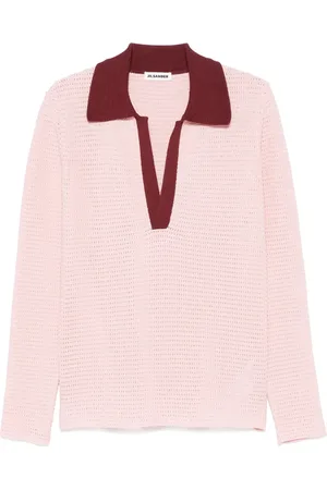 Jil Sander Playera tipo polo de tejida