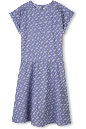 HUGO BOSS Vestido con monograma estampado