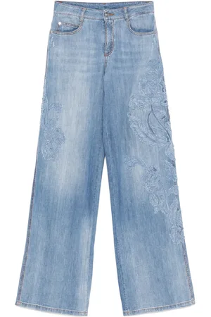 ERMANNO SCERVINO Jeans con aplique floral