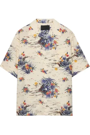 Prada Camisa bowling con estampado floral