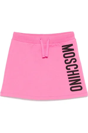 Moschino Falda con logo estampado