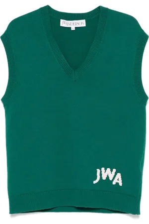 J.W.Anderson Chaleco con logo en intarsia
