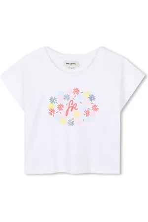 Sonia Rykiel Enfant Playera con logo estampado