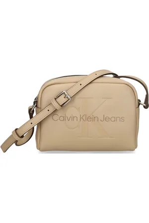 Calvin Klein Bolsa crossbody con logo en relieve
