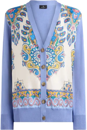 Etro Cárdigan de seda estampado