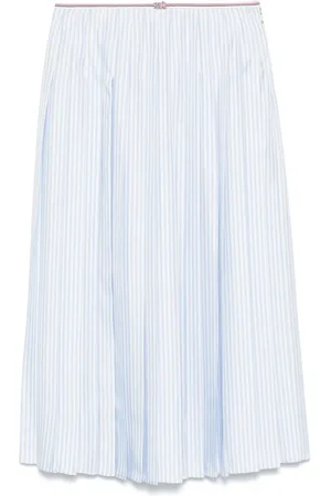Thom Browne Falda midi con motivo de rayas