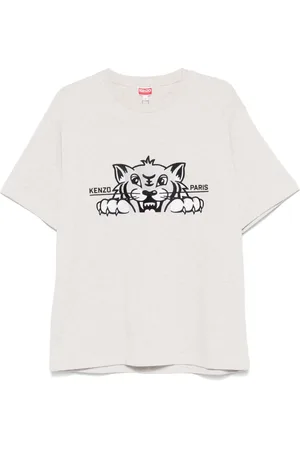 Kenzo Playera con bordado Happy Tiger