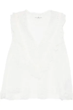 ERMANNO SCERVINO Blusa con paneles de encaje