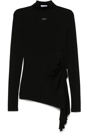 OFF-WHITE Vestido corto con diseño drapeado