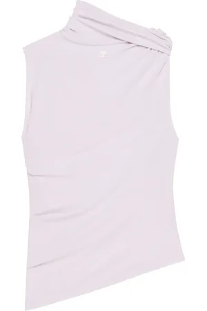 Courrèges Top drapeado