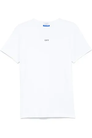 OFF-WHITE Playera de canalé Off-stamp