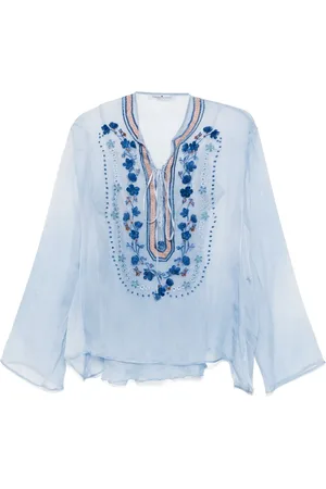 ERMANNO SCERVINO Blusa de gasa con motivo bordado