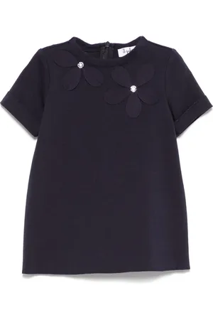 Il gufo Vestido con aplique floral