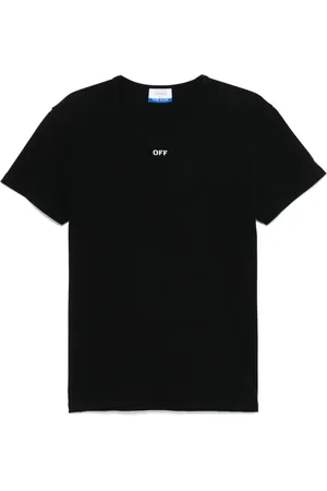 OFF-WHITE Playera de canalé Off-stamp
