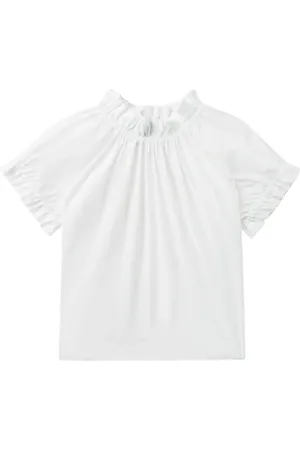 Simone Rocha Top fruncido con volantes