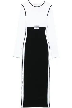 Jean Paul Gaultier Vestido largo con diseño color block