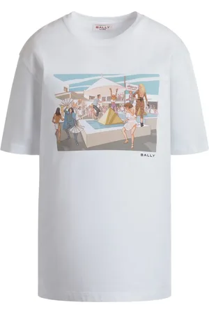 Bally Playera con estampado gráfico de x Leo Mas