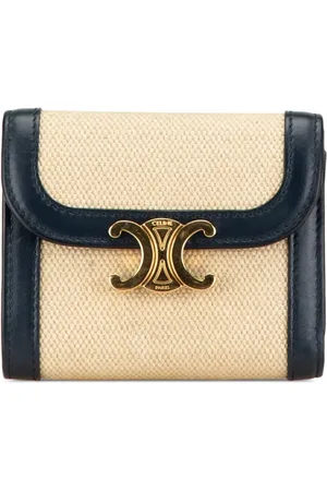 Céline Cartera Triomphe Canvas Tri-fold Wallet 2021