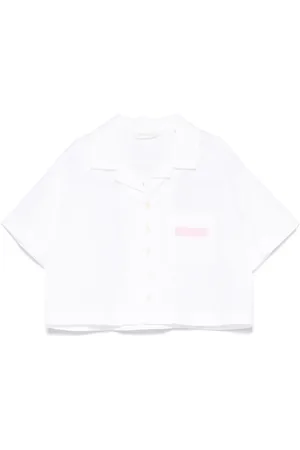 Palm Angels Camisa corta con motivo Bear Angel
