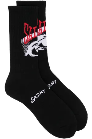 SAINT MXXXXXX Calcetines tejidos con logo en intarsia