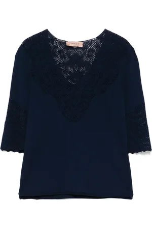 Twin-Set Playera con detalle calado