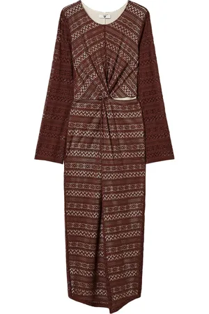 Twin-Set Vestido midi con diseño tejido
