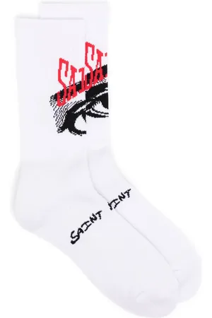 SAINT MXXXXXX Calcetines tejidos con logo en intarsia