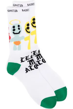SAINT MXXXXXX Calcetines con estampado gráfico