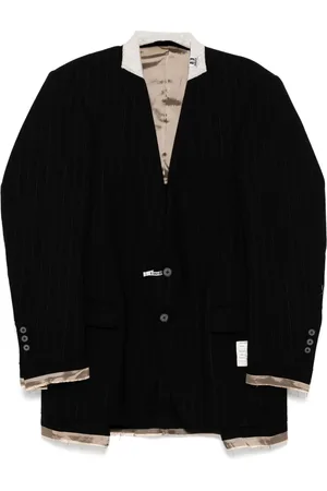 Maison Mihara Yasuhiro Chamarra con rayas de tiza